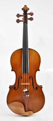 Lot 1064 - A full size German violin, Guarnerius copy,...
