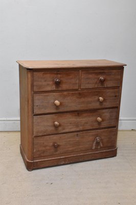 Lot 1266 - A Victorian chest of two short over three long...