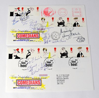 Lot 786 - THE GOONS; two first day covers bearing the...