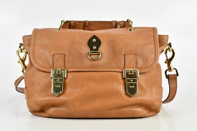 Lot 640 - MULBERRY; a tan pebbled leather Tillie satchel...