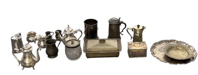 Lot 1006 - A quantity of silver plated items including a...