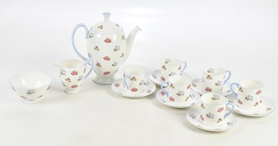 Lot 1658 - SHELLEY; a part tea service comprising six...
