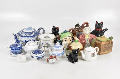 Lot 692 - A collection of Victorian and later teapots,...