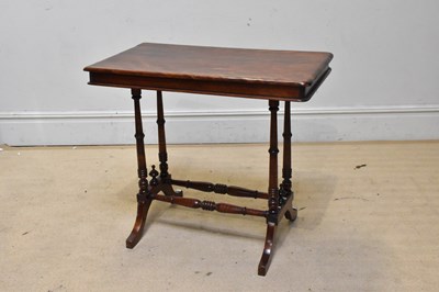 Lot 1272 - A late Victorian mahogany side table on turned...