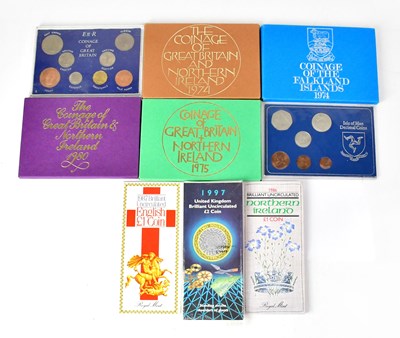 Lot 998 - Seven United Kingdom uncirculated coin packs,...