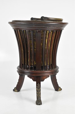 Lot 1295 - An early 20th century mahogany jardiniere with...