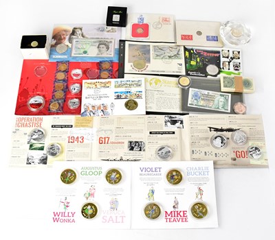 Lot 969 - A collection of commemorative coins and coin...