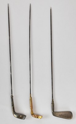 Lot 1283 - A George V hallmarked silver hat pin modelled...