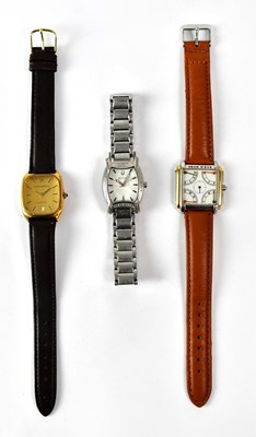 Lot 1174 - A Jean D'Eve wristwatch with decorative dial,...