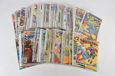 Lot 375 - DC SUPERMAN; a collection of comics, issues...