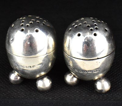 Lot 902 - A pair of Victorian hallmarked silver...