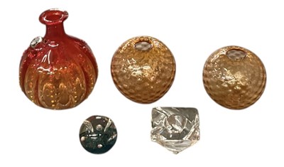 Lot 581 - IN THE STYLE OF EMPOLI; a red and orange...