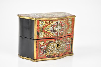 Lot 1419 - A 19th century Boulle work serpentine fronted...