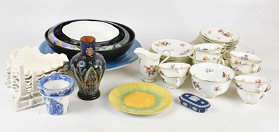 Lot 755 - GEORGE JONES; a Crescent China floral...