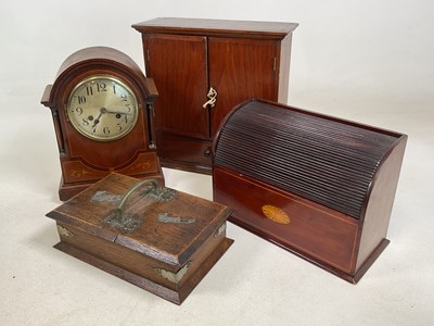 Lot 633 - An early 20th century mahogany inlaid letter...