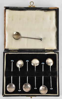 Lot 1054 - BERNARD INSTONE; a cased set of hallmarked...