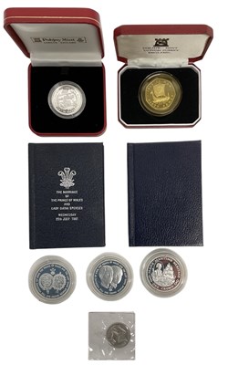 Lot 1464 - POBJOY MINT; five silver commemorative coins...