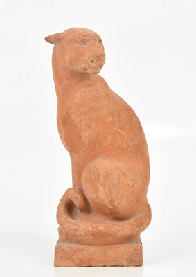 Lot 64 - HERMON CAWTHRA: a maquette of a cat, impressed...