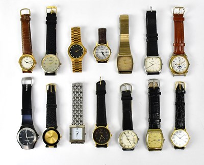 Lot 1183 - Fourteen wristwatches, comprising Bulova,...