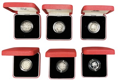 Lot 1428 - ROYAL MINT; six United Kingdom silver proof...