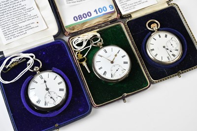 Lot 526 - J W BENSON, LONDON; a hallmarked silver cased...