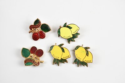 Lot 1434 - ROBERTSON'S INTEREST; five vintage badges,...