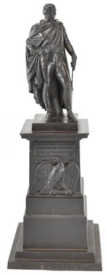 Lot 596 - A bronzed white metal figure of 'General Graf...