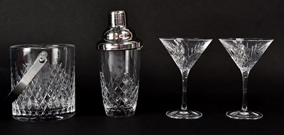 Lot 297 - A Soho Home cut glass and chrome cocktail...