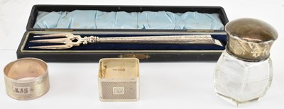 Lot 1076 - SANDERS & MACKENZIE; a George V hallmarked...
