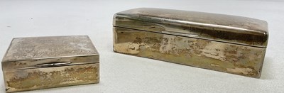 Lot 1066 - A George V hallmarked silver two sectioned...