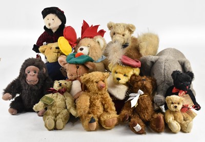 Lot 845 - A collection of assorted vintage plush bears...