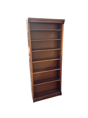 Lot 2020 - A mid century walnut and stained wood open...