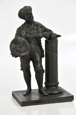 Lot 2387 - An early 20th century bronzed spelter figure...
