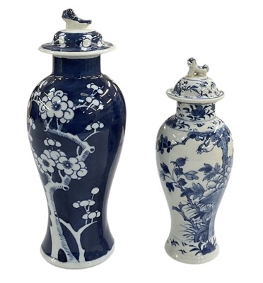 Lot 617 - An early 20th century Chinese blue ground blue...