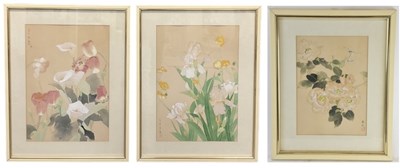 Lot 279 - HARUYO MORITA (born 1945); gouache and...