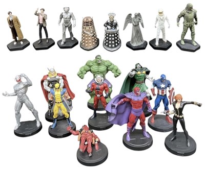 Lot 603 - MARVEL; ten collectable plastic figurines...