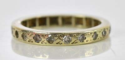 Lot 159 - A diamond set full eternity ring, unmarked and...