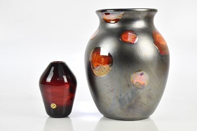 Lot 1628 - POOLE POTTERY; a 'Galaxy' pattern vase, height...