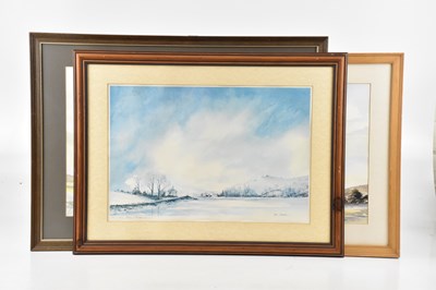 Lot 1901 - ALAN CHAPMAN; two watercolours, both of rural...
