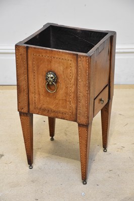 Lot 1177 - A small early 19th century mahogany and inlaid...
