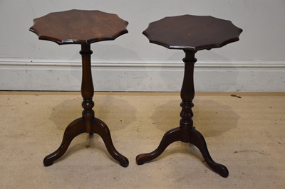 Lot 1297 - A tilt-top occasional table with shaped top,...