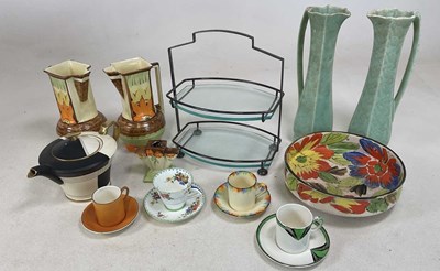 Lot 255 - A group of Myott ceramics and other Art Deco...