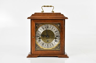 Lot 314 - FRANZ HERMLE; a modern German mantel clock,...