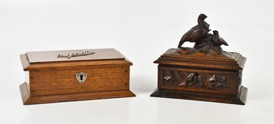 Lot 1341 - A Black Forest jewellery casket, modelled with...