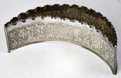 Lot 847 - A Victorian hallmarked silver crescent-shaped...