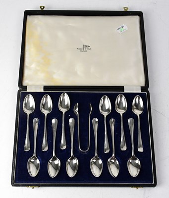 Lot 879 - A cased set of twelve George V hallmarked...