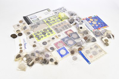 Lot 1429 - A collection of assorted coins including...