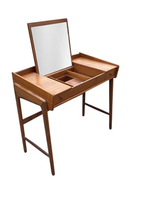 Lot 2013 - FALSTER; a mid century Danish teak dressing...