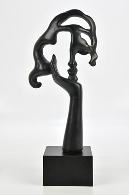 Lot 2392 - AUSTIN; a contemporary 'Face' sculpture on...