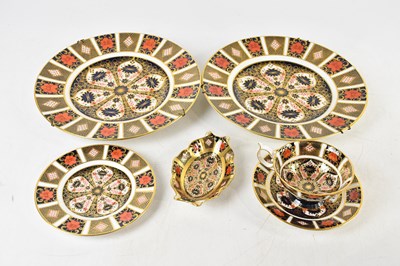 Lot 703 - ROYAL CROWN DERBY; a 1128 pattern group of...